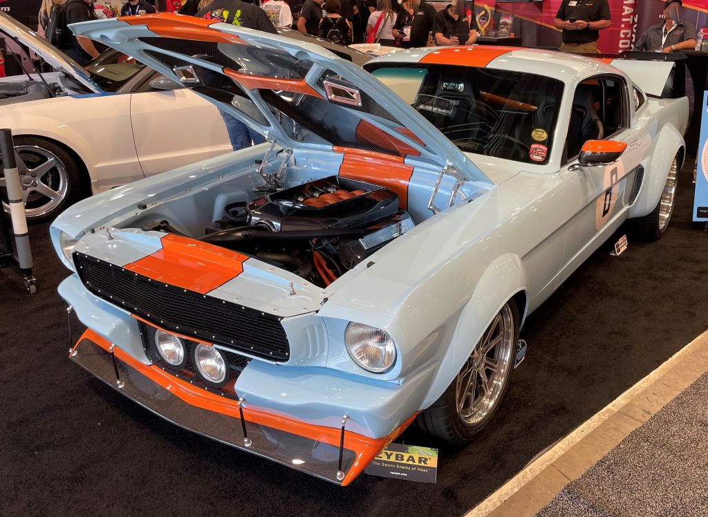 vintage Gulf ford mustang pro touring