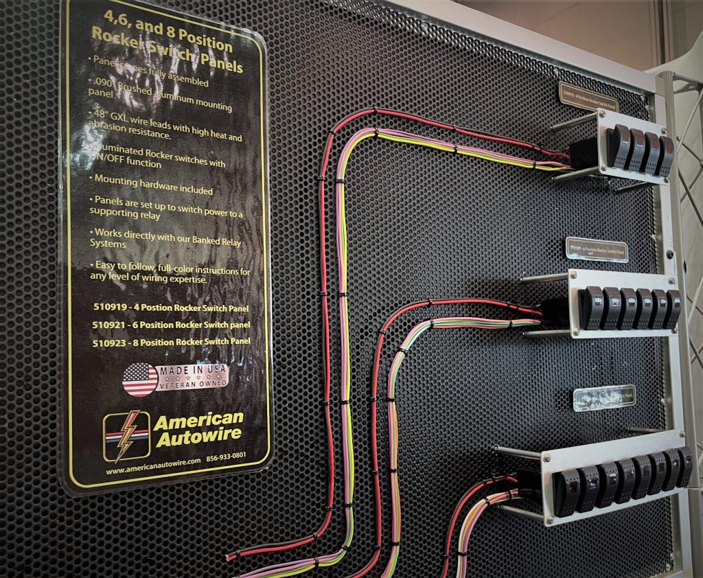 American Autowire relay switch panel display