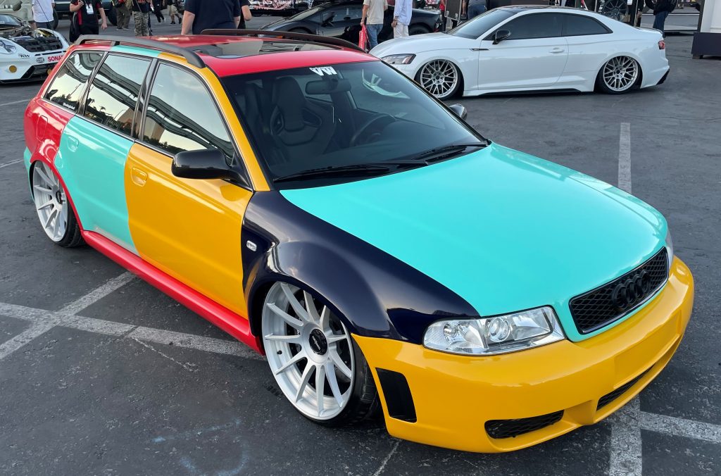 audio allroad touring wagon in harlequin livery