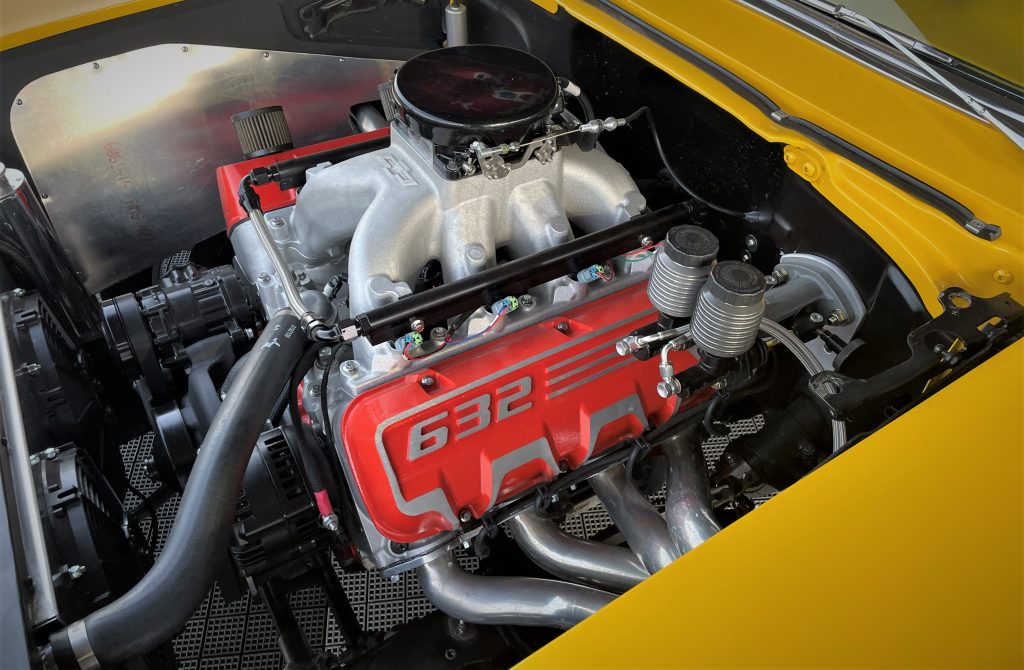 zz632 crate engine in project x 1957 chevy 210