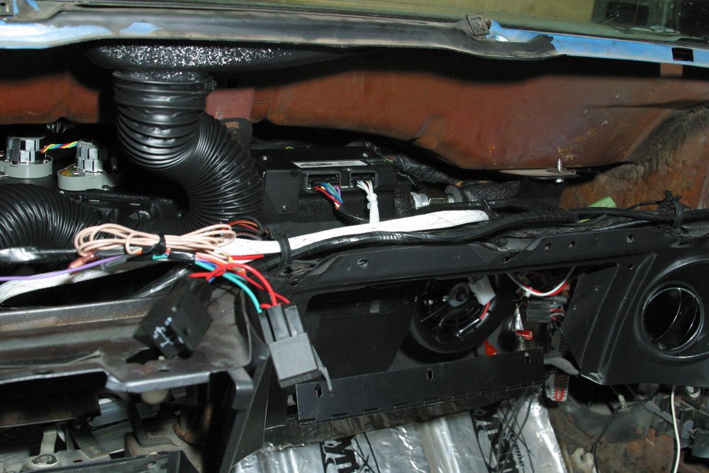 installing a vintage air system in a vintage mustang