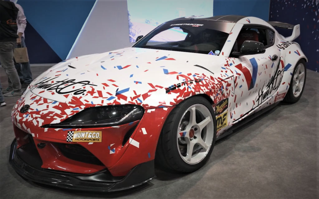 Valvoline Toyota Supra Confetti Sports Car at SEMA 2023