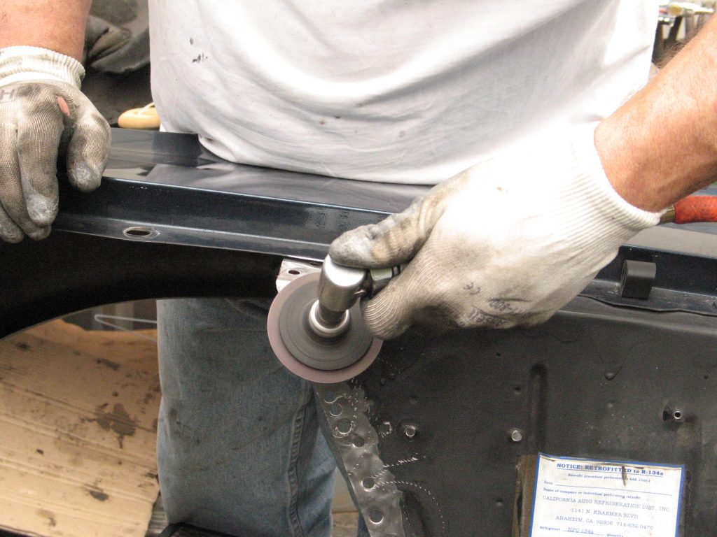 grinding spot welds flat
