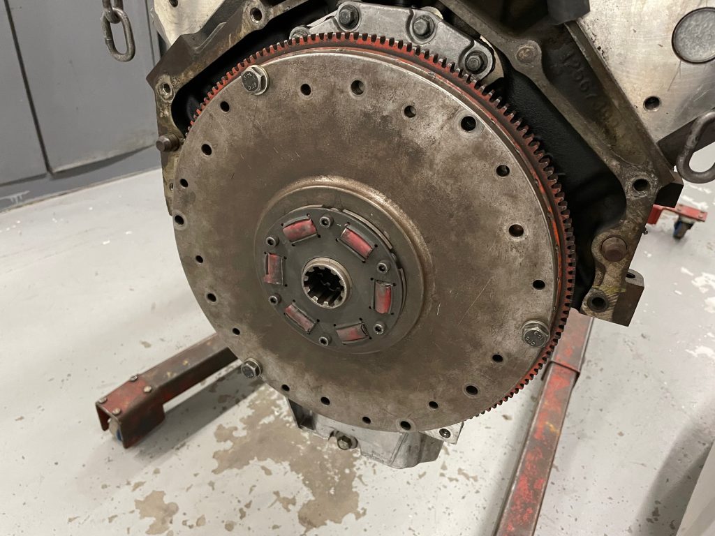 flexplate installed on an engine