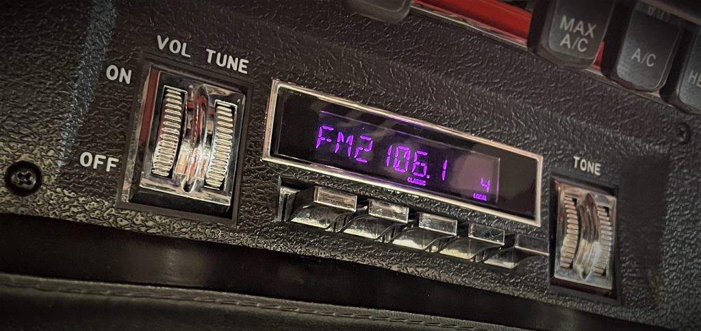 stylized photo of a vintage car radio