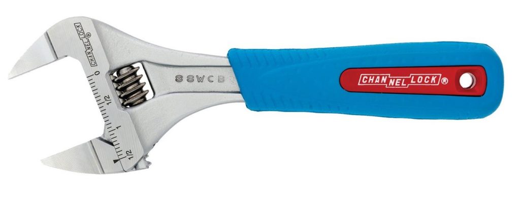 channellock adjustable wrench with rubber handle