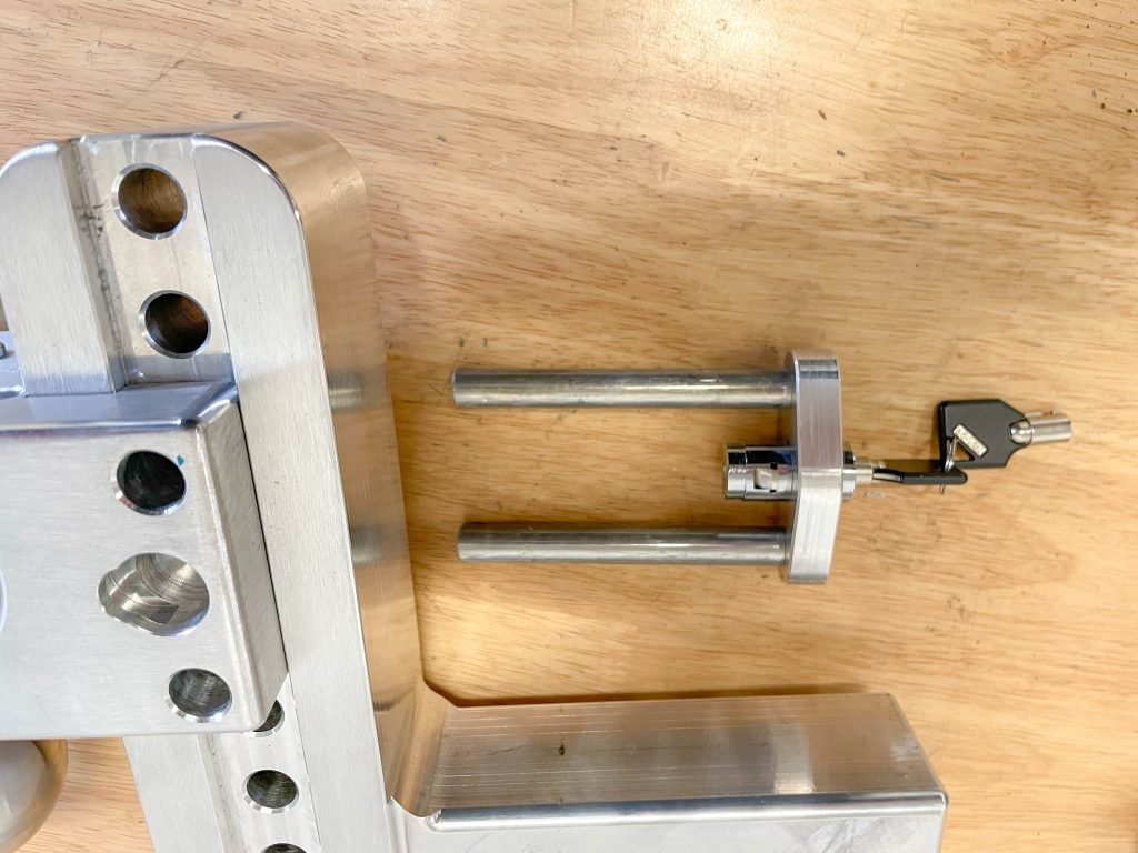 locking receiver hitch pin and key