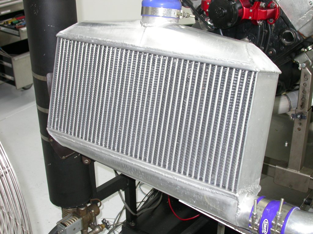 large intercooler for a turbocharger