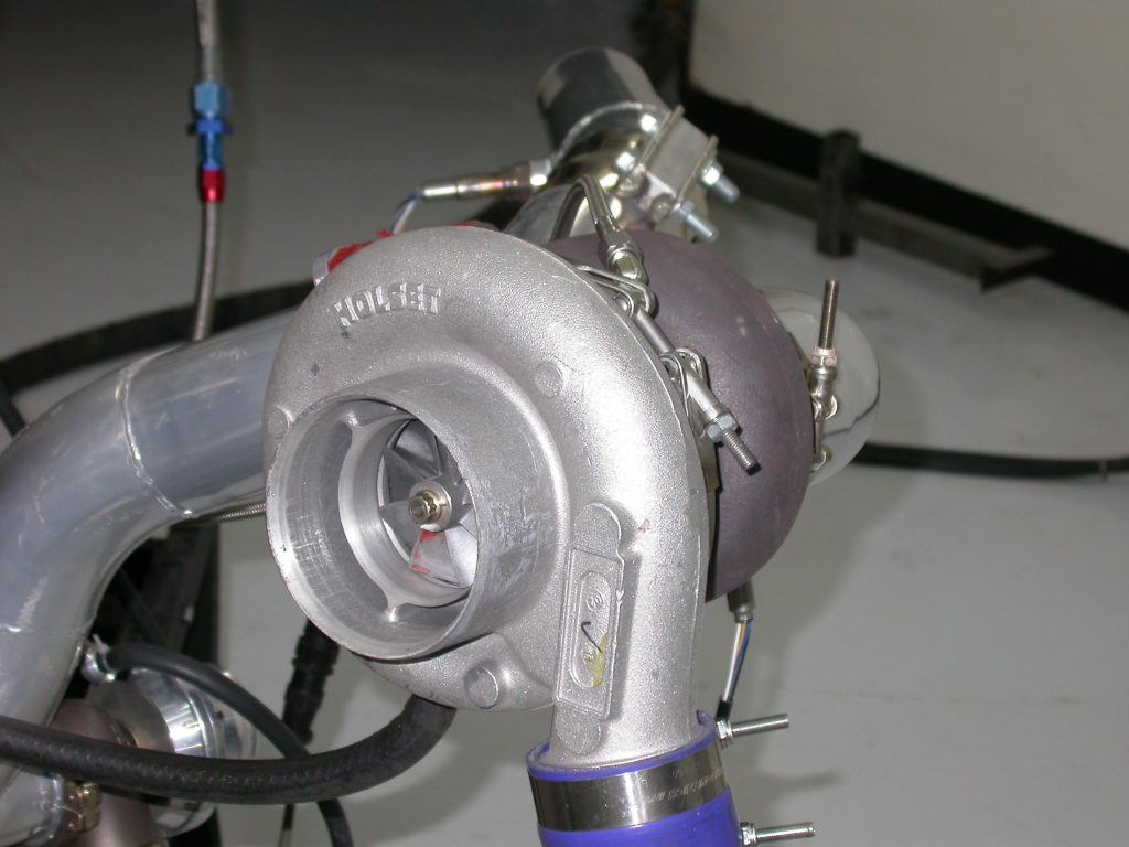 close up of a turbocharger