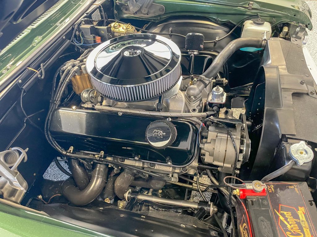 big block chevy engine in a vintage Nova