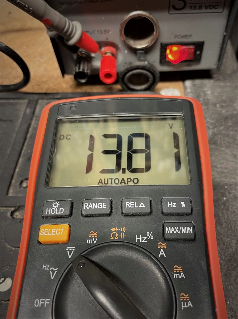 checking dc power supply voltage with a multimeter