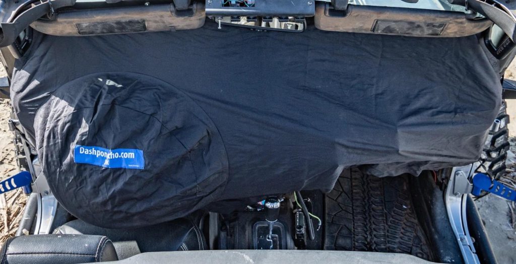 Dash Poncho installed in vehicle