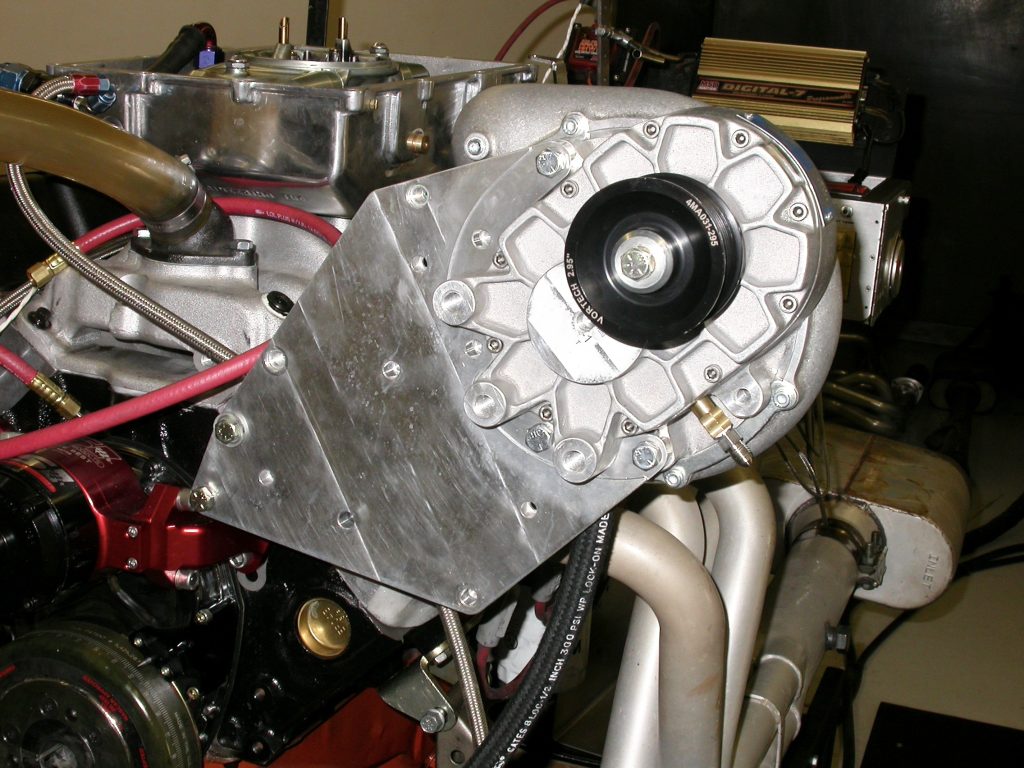 centrifugal supercharger on a v8 engine