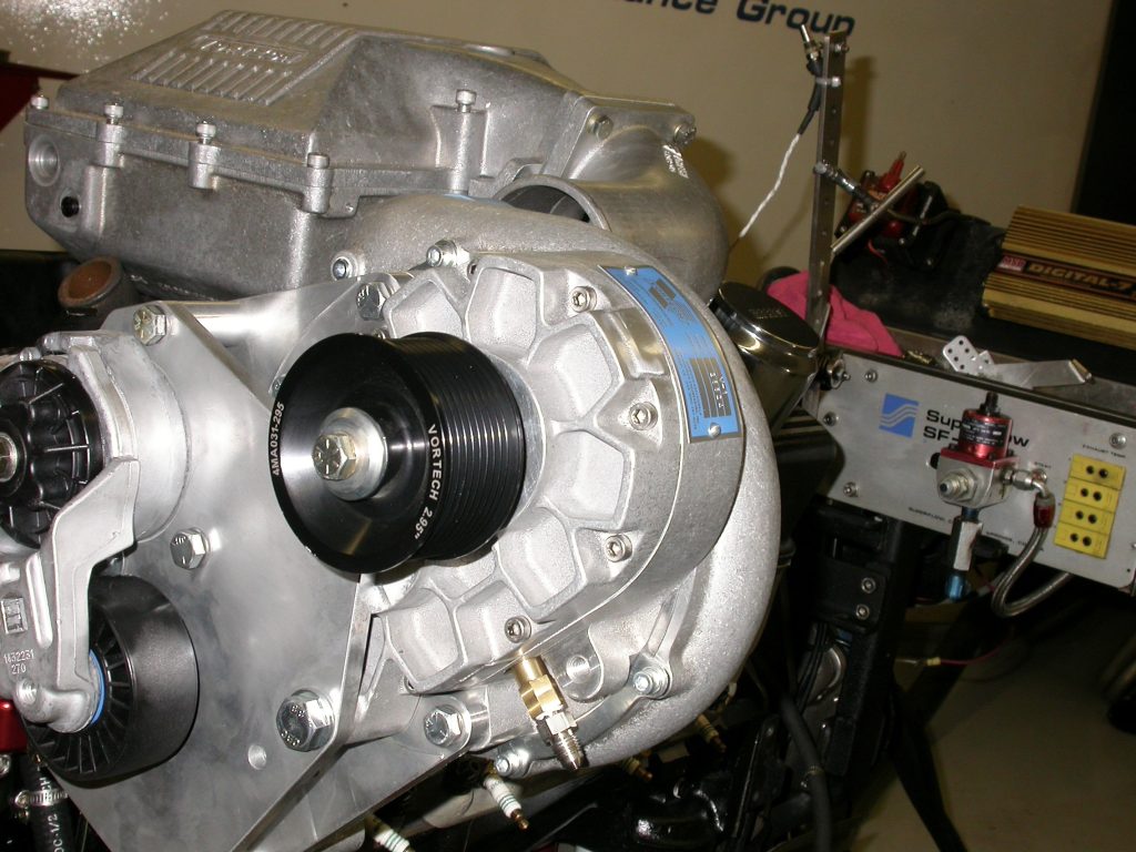 vortech supercharger on a v8 engine