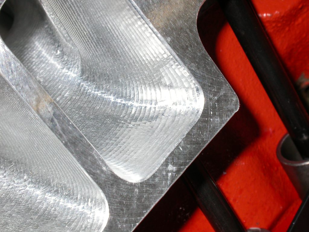 close up of intake port on a cylinder head