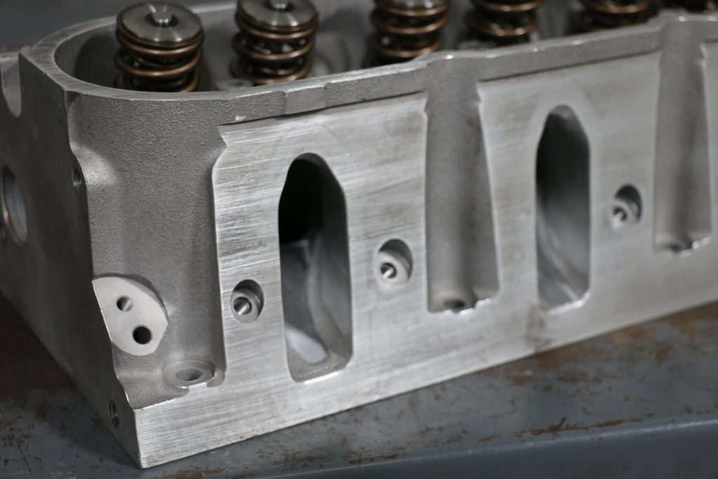 cathedral ports on an ls engine cylinder head