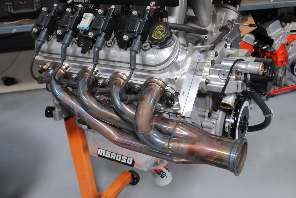 shortly headers on an ls v8 engine