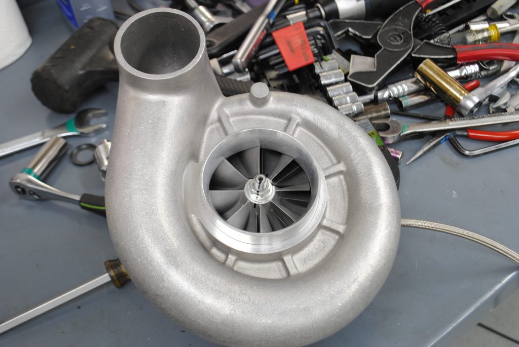 centrifugal supercharger on a table