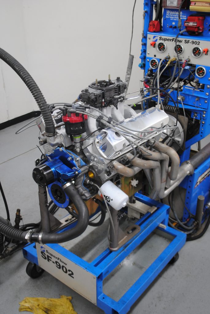 ls engine during a dyno pull