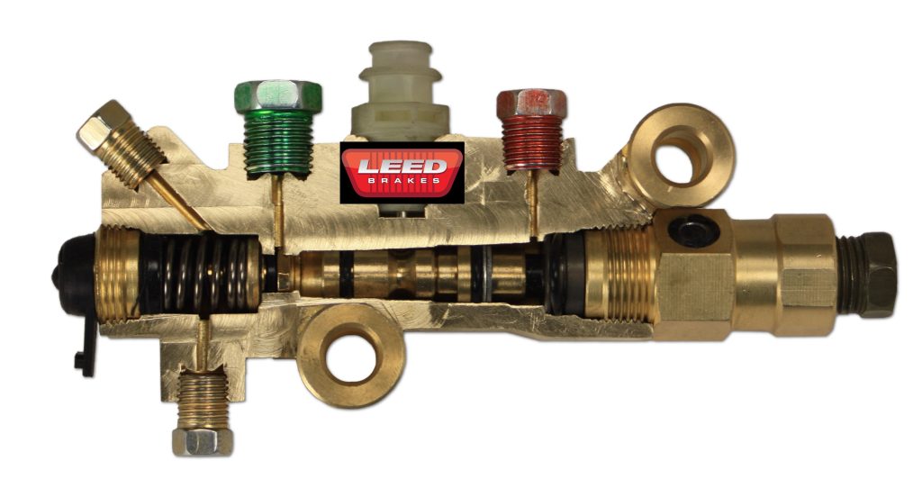 cutaway view of a brake proportioning valve