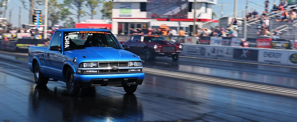 Chevy s10 at dragstrip