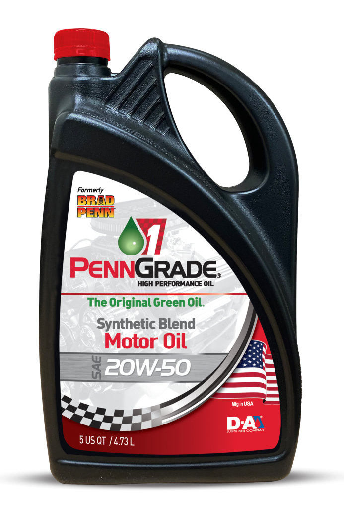 Penngrade 1 High Performance Synthetic Blend Motor Oil, 20W50, 5 Quart Bottle