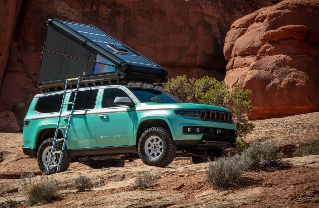 2024 Jeep® Vacationeer Concept with rooftop shelter deployed