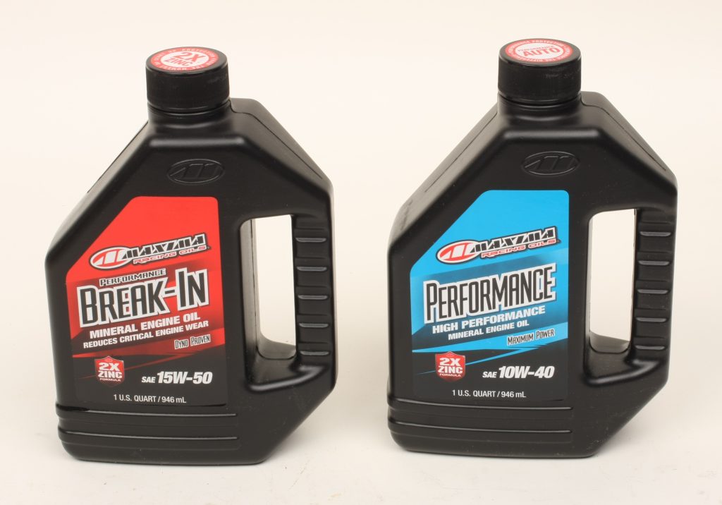 Maxima 15W-50 Break-In and High Performance 10W-40 Oil