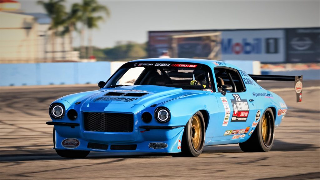 early second gen camaro on autocross course