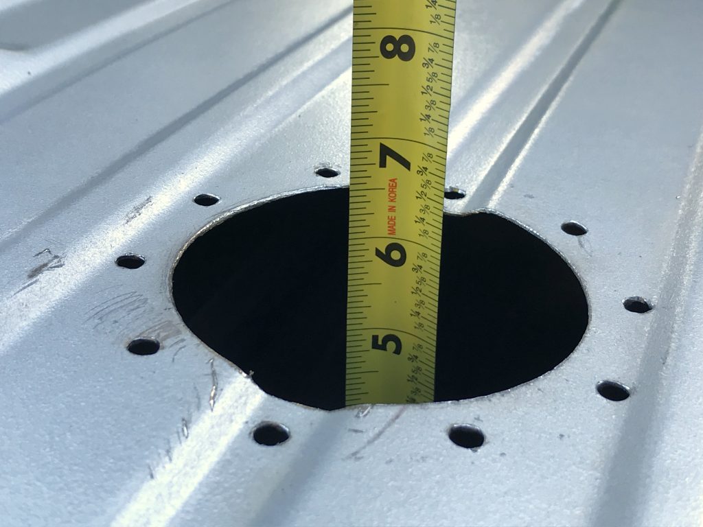 measuring fuel pump depth in a gas tank