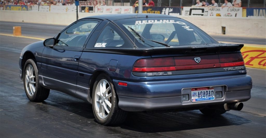 Blue Eagle Talon DSM Tuner Car at Dragstrip
