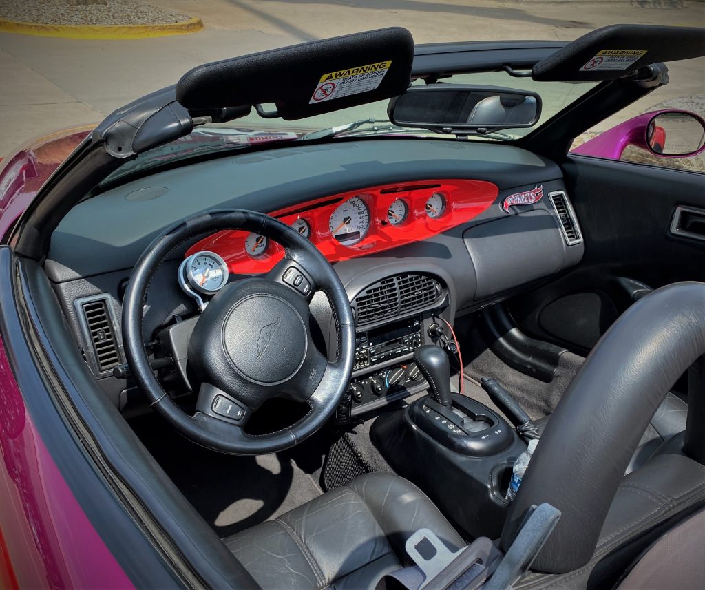 1999 Plymouth Prowler driver side interior shot of gauge cluster