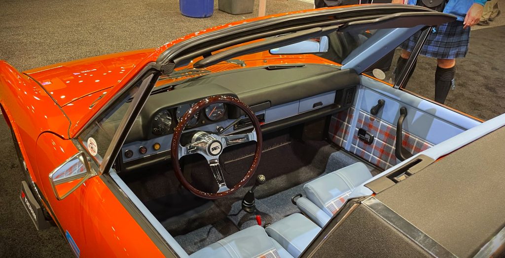 interior of a porsche 914