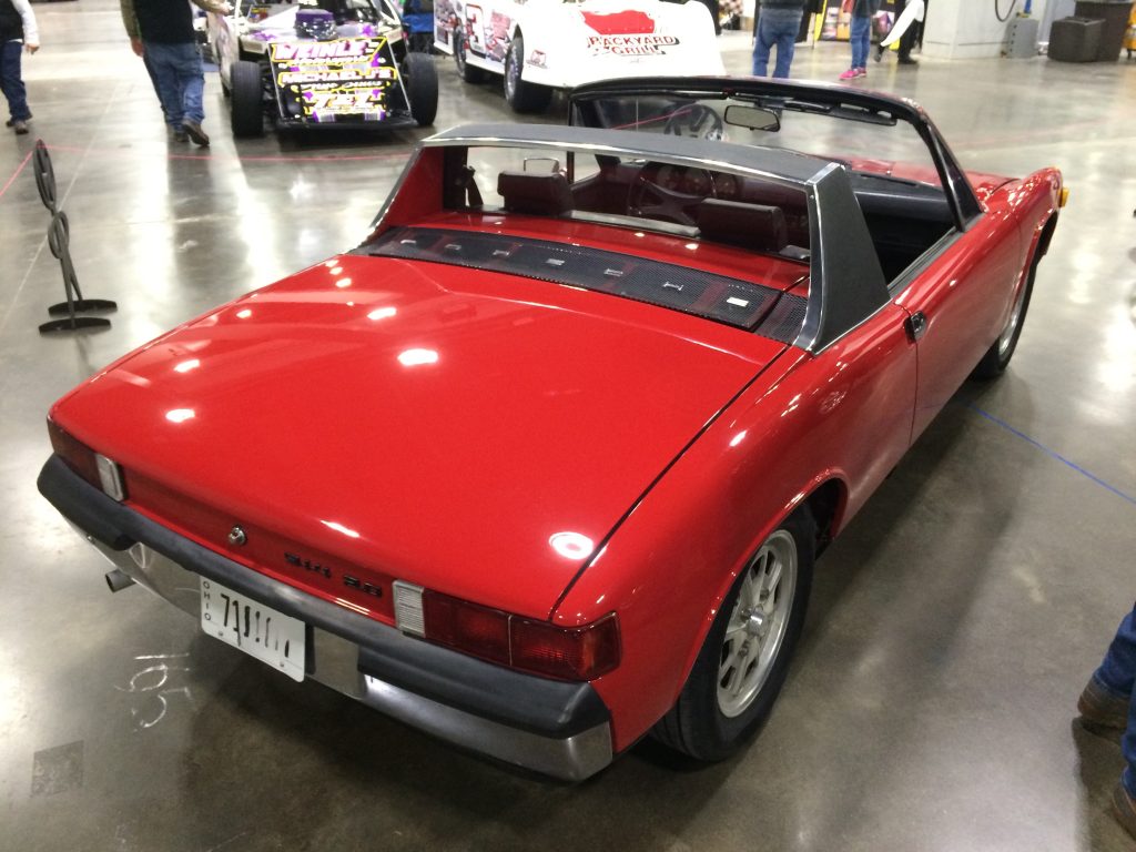 Rear passenger side of a Porsche 914