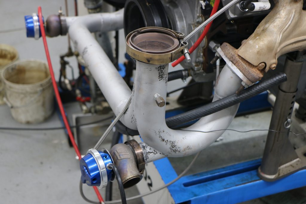ls engine turbo pipe on manifold