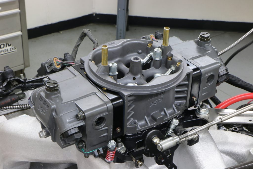 holley xp carburetor on an engine