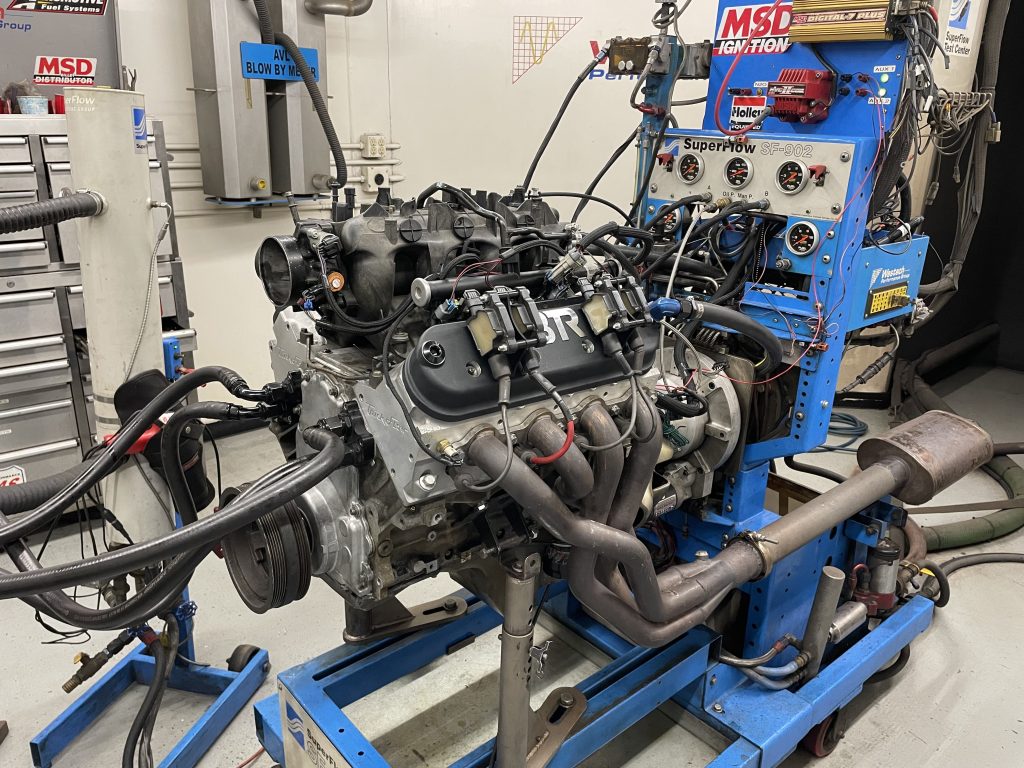 ls engine 5.3L on a dyno test run