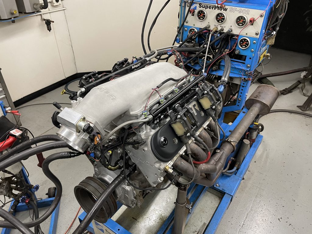 holley efi ls engine intake manifold installed