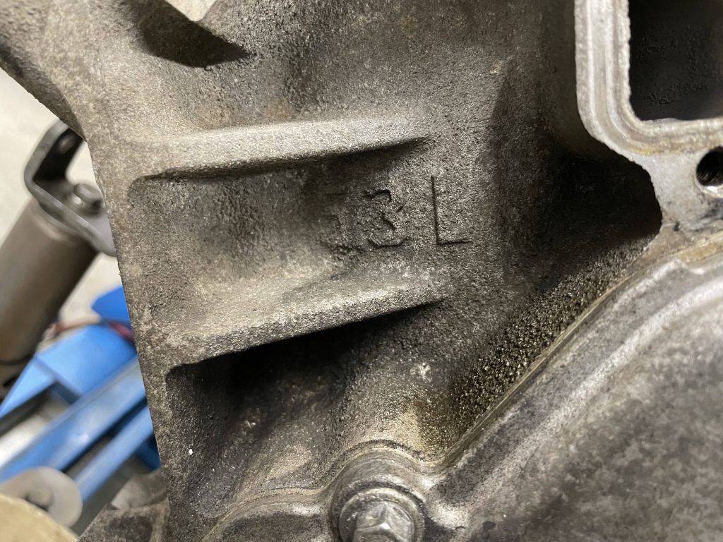 5.3L casting mark on an aluminum ls engine block