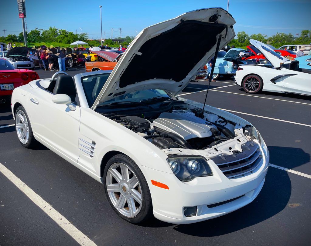 white chrysler crossfire convertible
