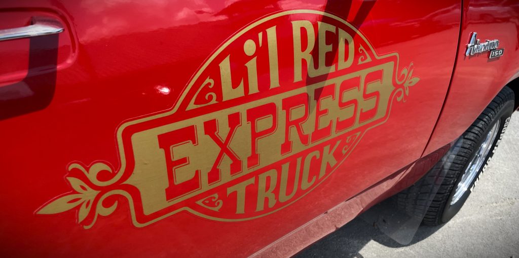 Dodge Lil Red Express Truck door graphic