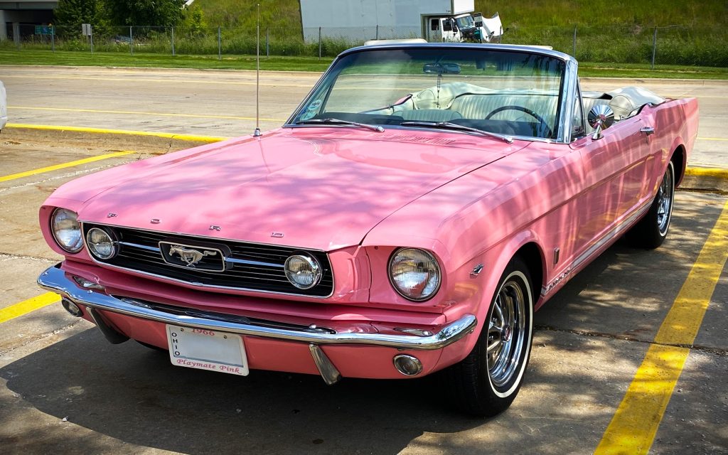 Playmate Pink 1966 Ford Mustang Convertible