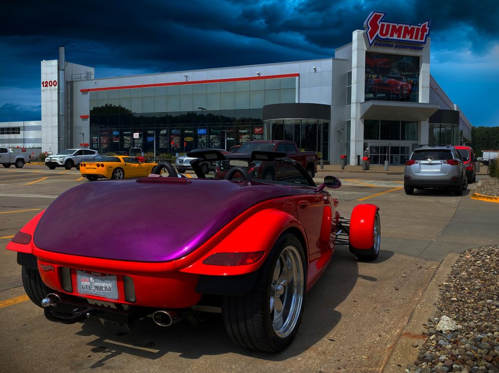 scary prowler in summit racing lot