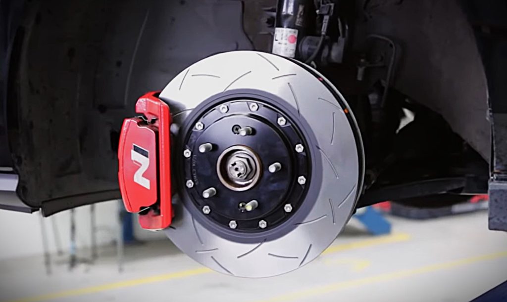 Hyundai brake caliper and rotor from disc brakes Australia