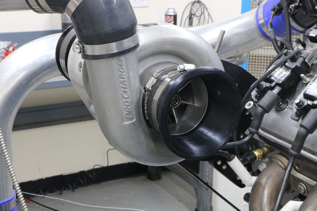 supercharger intake plenum installed