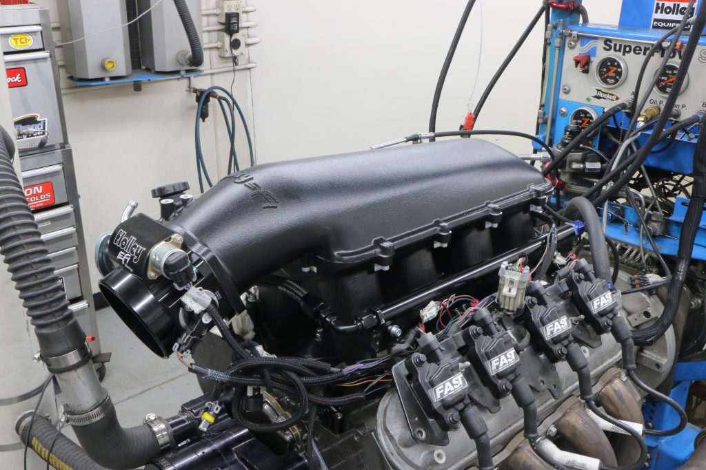 holley efi intake manifold on an ls engine