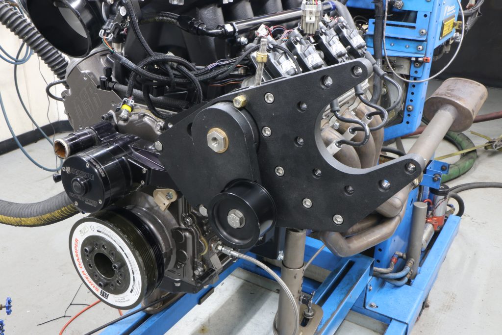 large accessory bracket on an ls engine