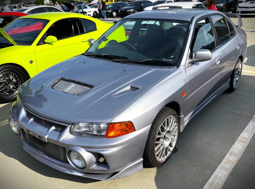 Silver Mitsubishi Evolution