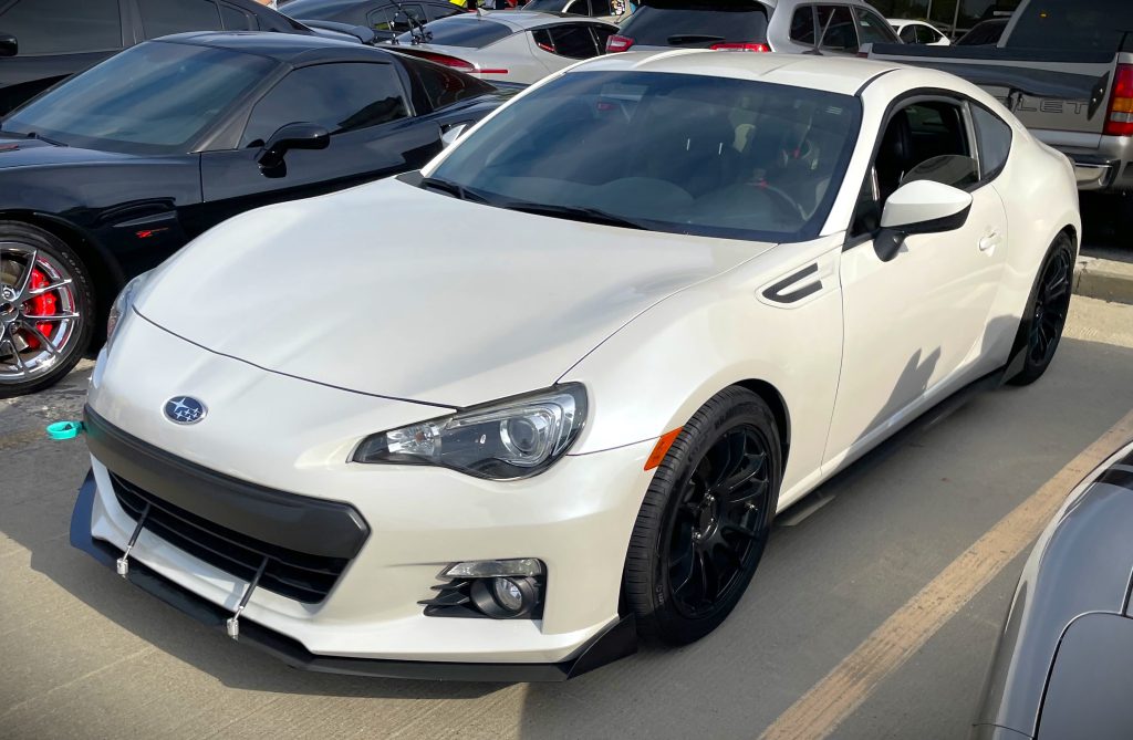 White Subaru BRZ Sports Car