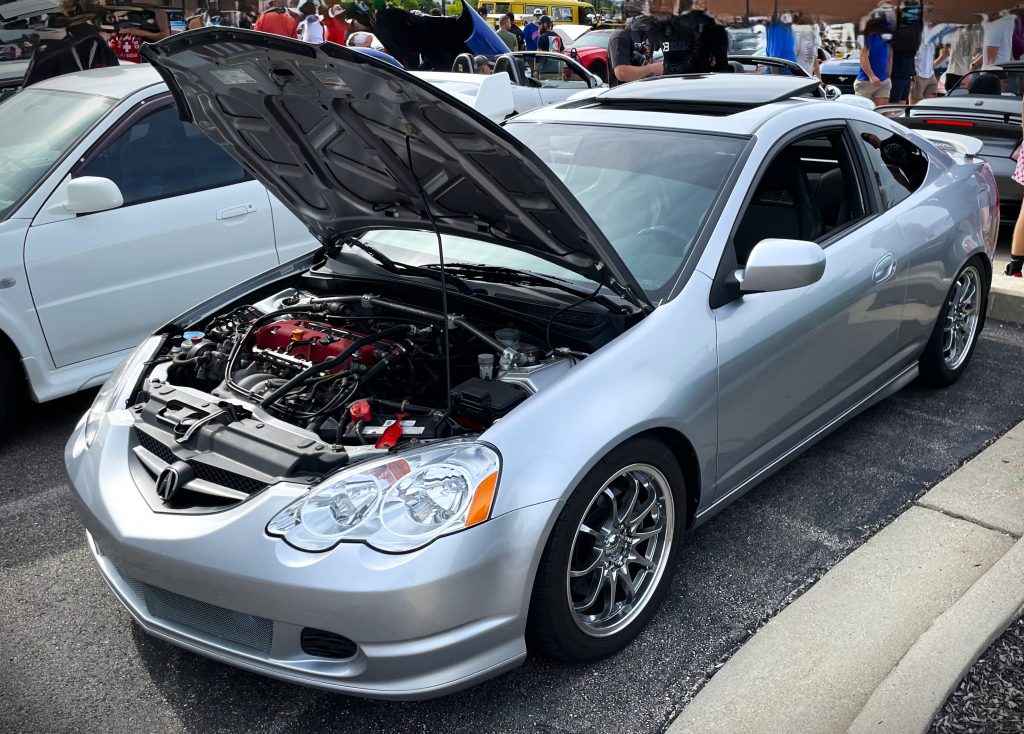 Silver Acura RSX Coupe